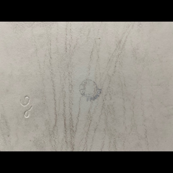 Vintage French cookie plate hand painted - Picture 3 of 3